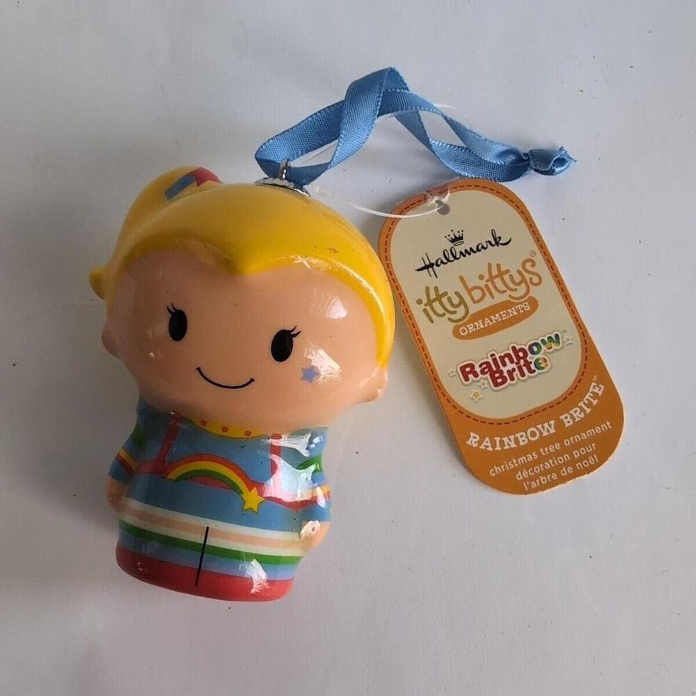 Hallmark Ornament Rainbow Brite Itty Bitty Plastic Doll Christmas Ornament